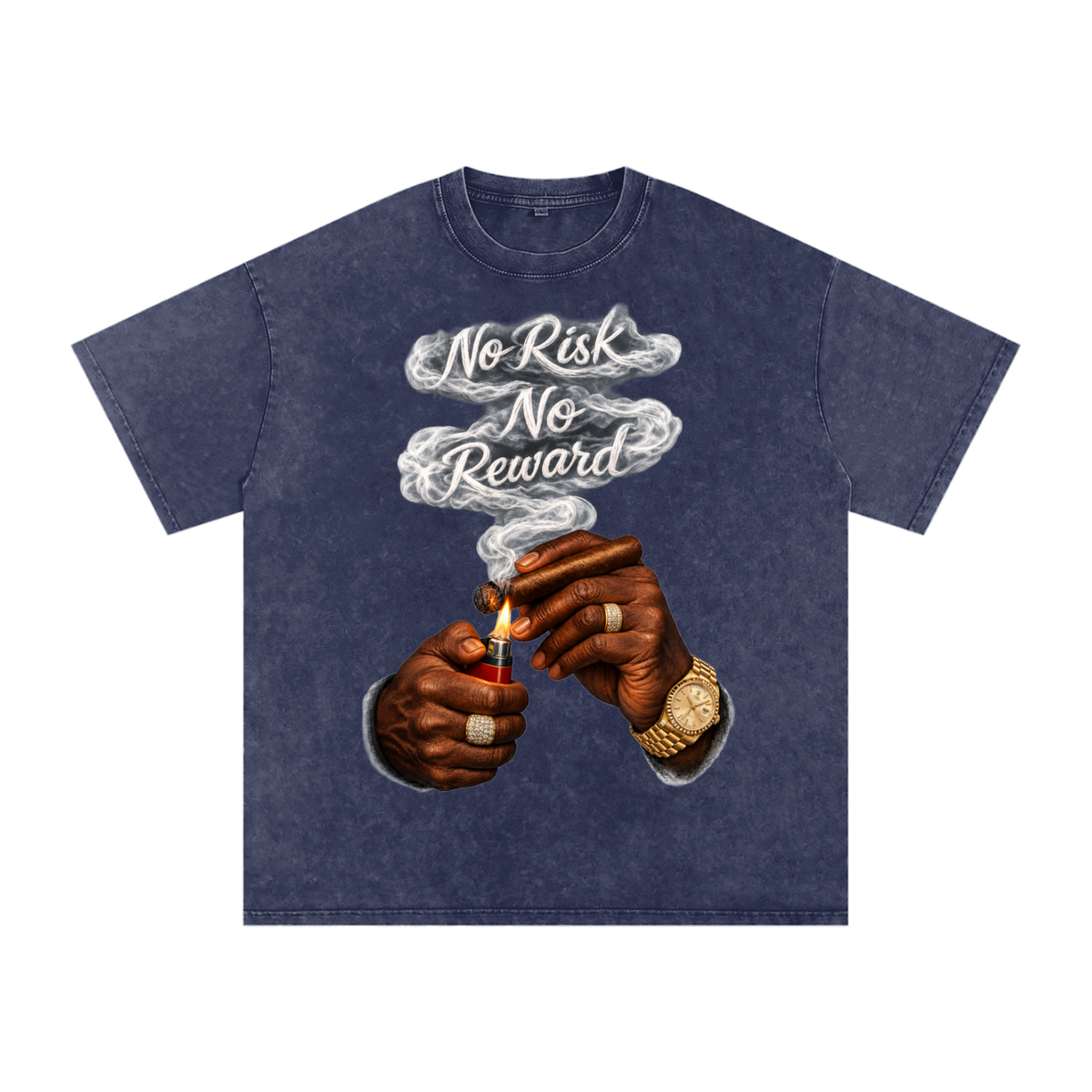 No Risk No Reward Snow Washed Oversized T-Shirt