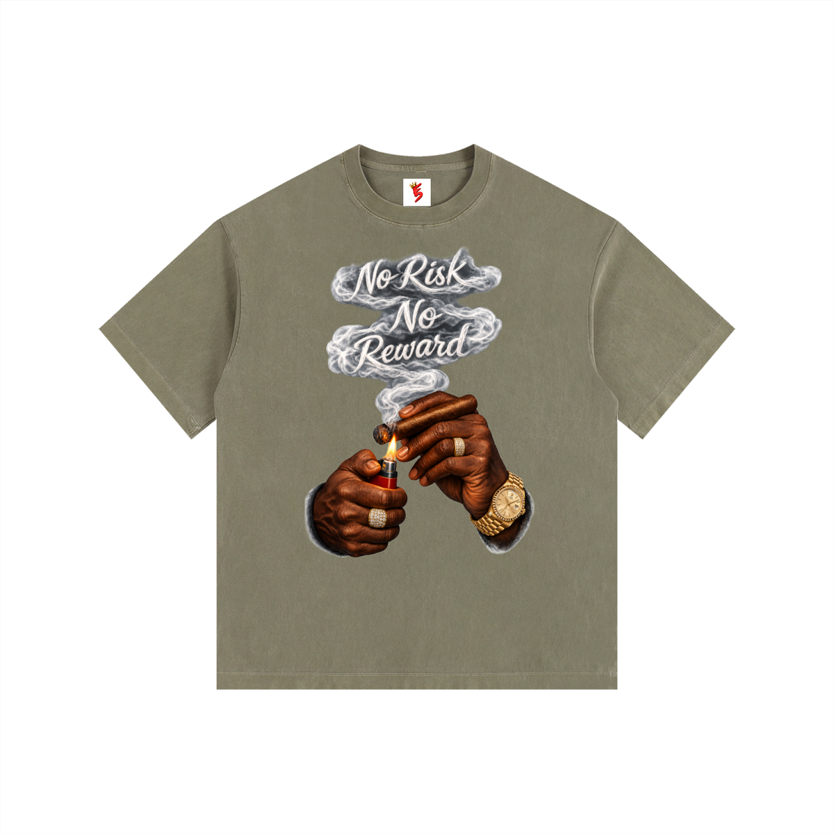 No Risk No Reward Vintage Washed T-Shirt (Big & Tall)