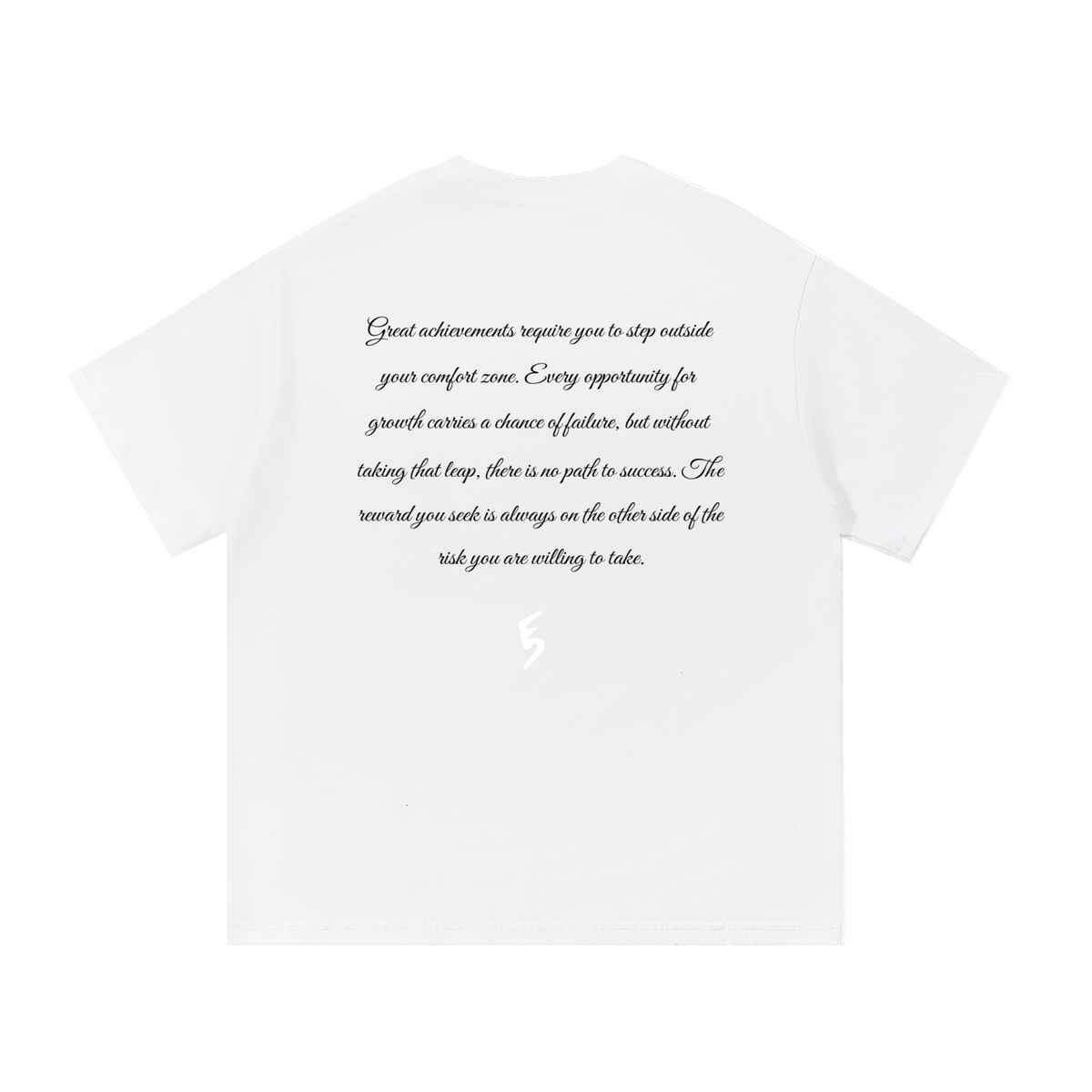 No Risk No Reward T-Shirt (Black writing)